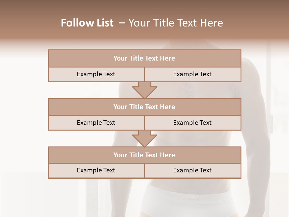 Human Waist Man PowerPoint Template