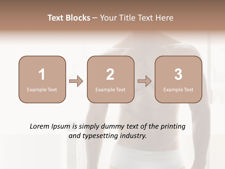 Human Waist Man PowerPoint Template