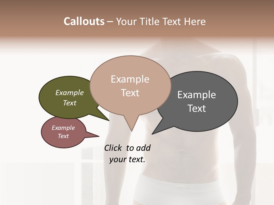 Human Waist Man PowerPoint Template