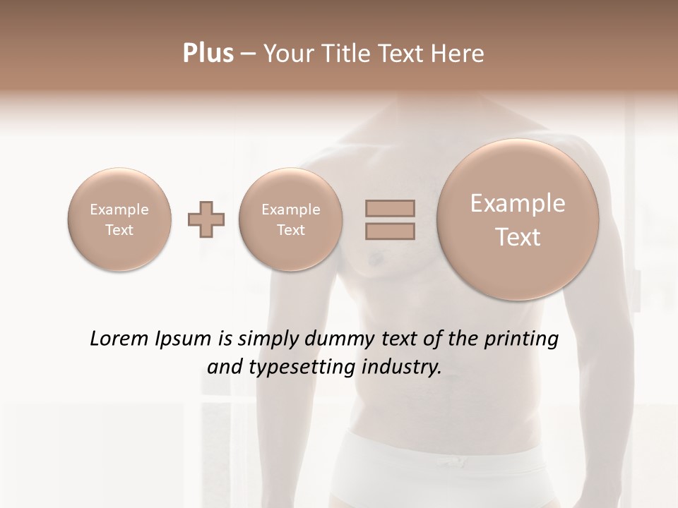 Human Waist Man PowerPoint Template