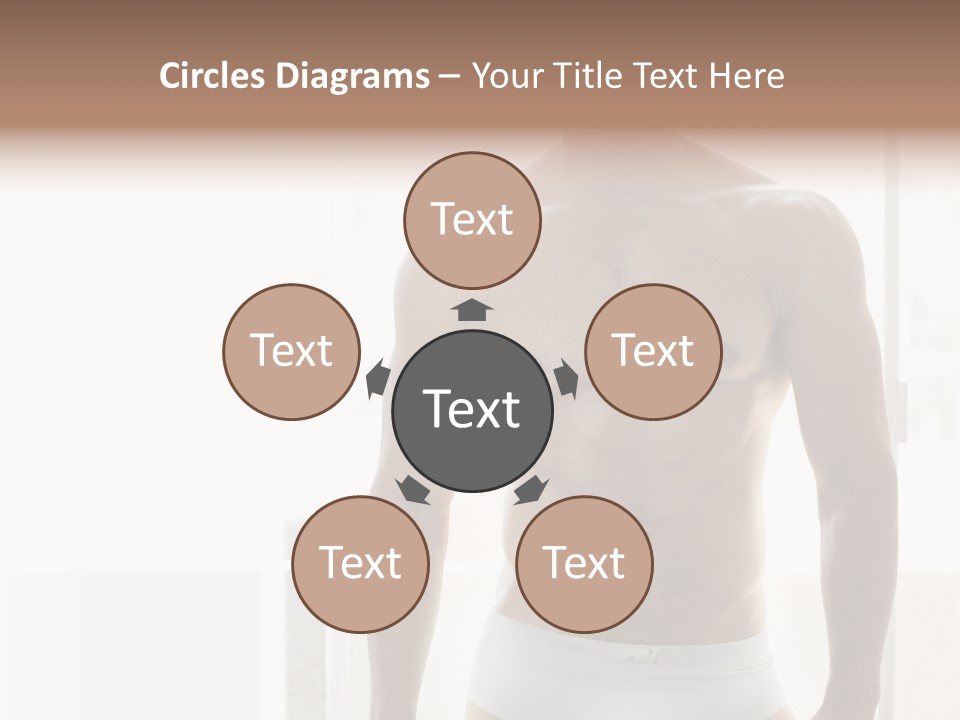 Human Waist Man PowerPoint Template