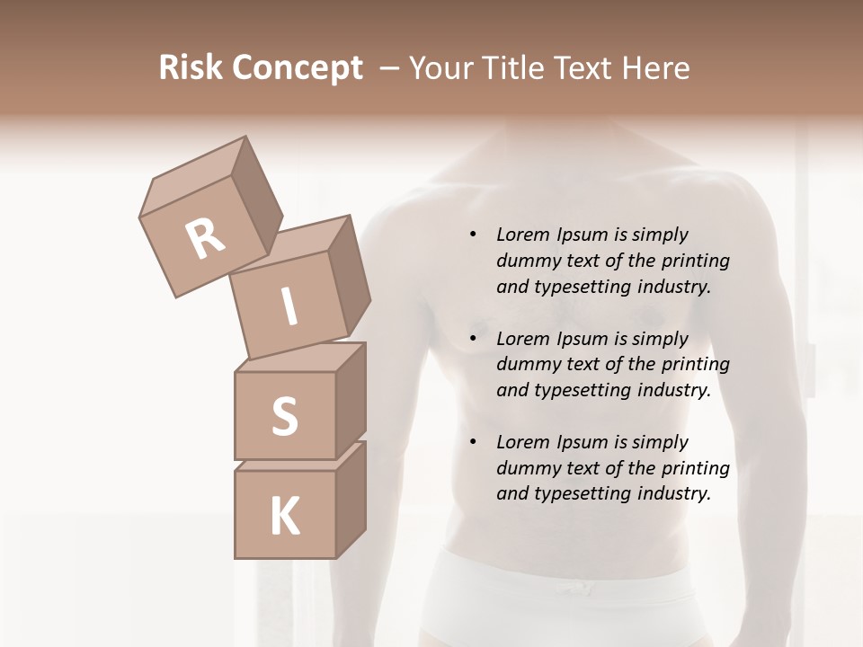 Human Waist Man PowerPoint Template