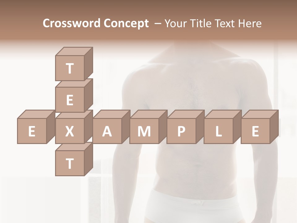 Human Waist Man PowerPoint Template