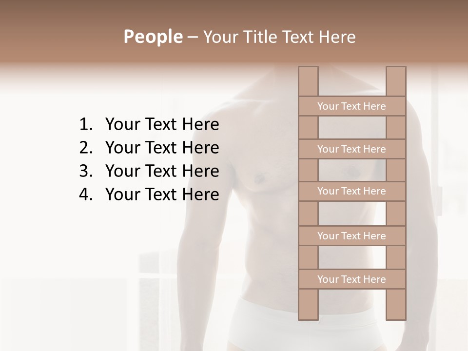 Human Waist Man PowerPoint Template