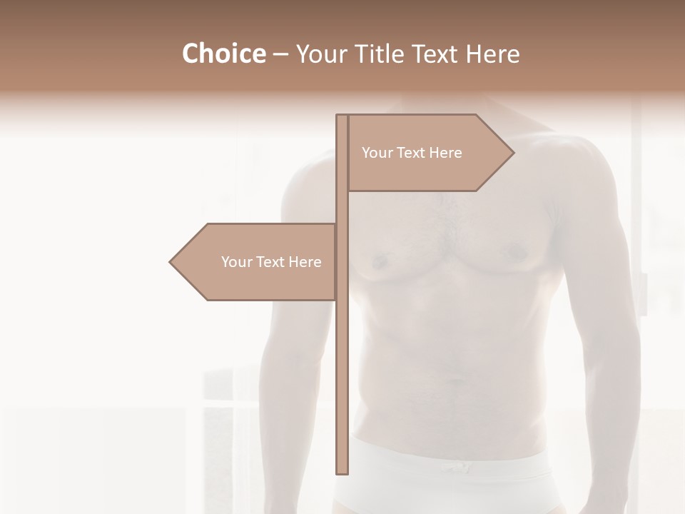 Human Waist Man PowerPoint Template