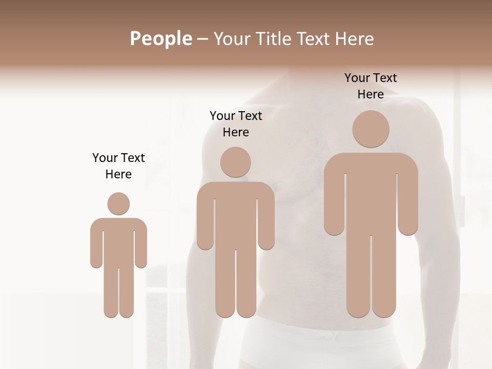 Human Waist Man PowerPoint Template