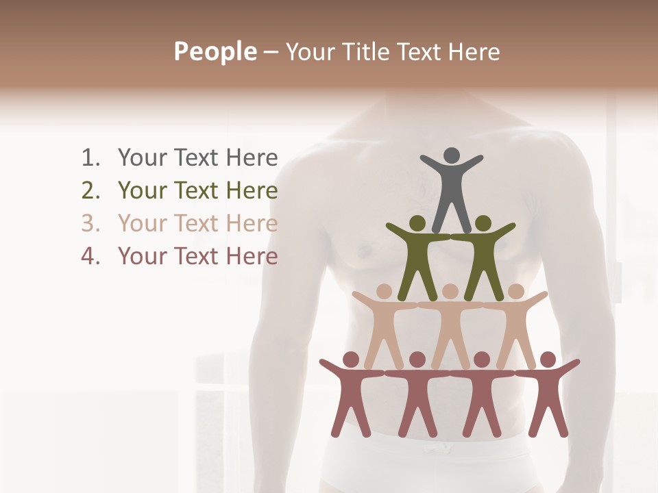 Human Waist Man PowerPoint Template
