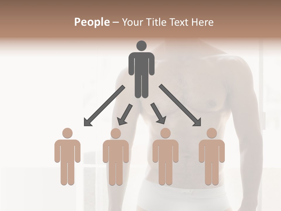 Human Waist Man PowerPoint Template