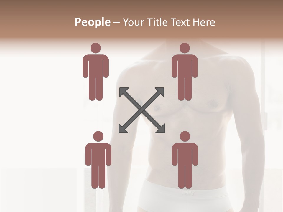 Human Waist Man PowerPoint Template