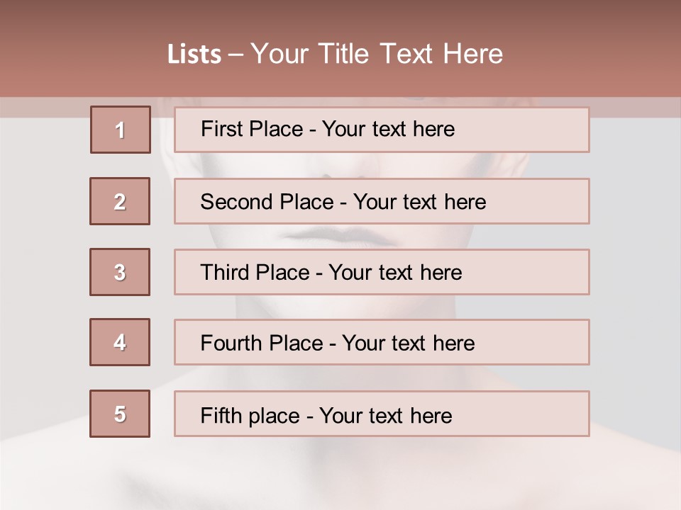 Beauty Girl Portrait PowerPoint Template