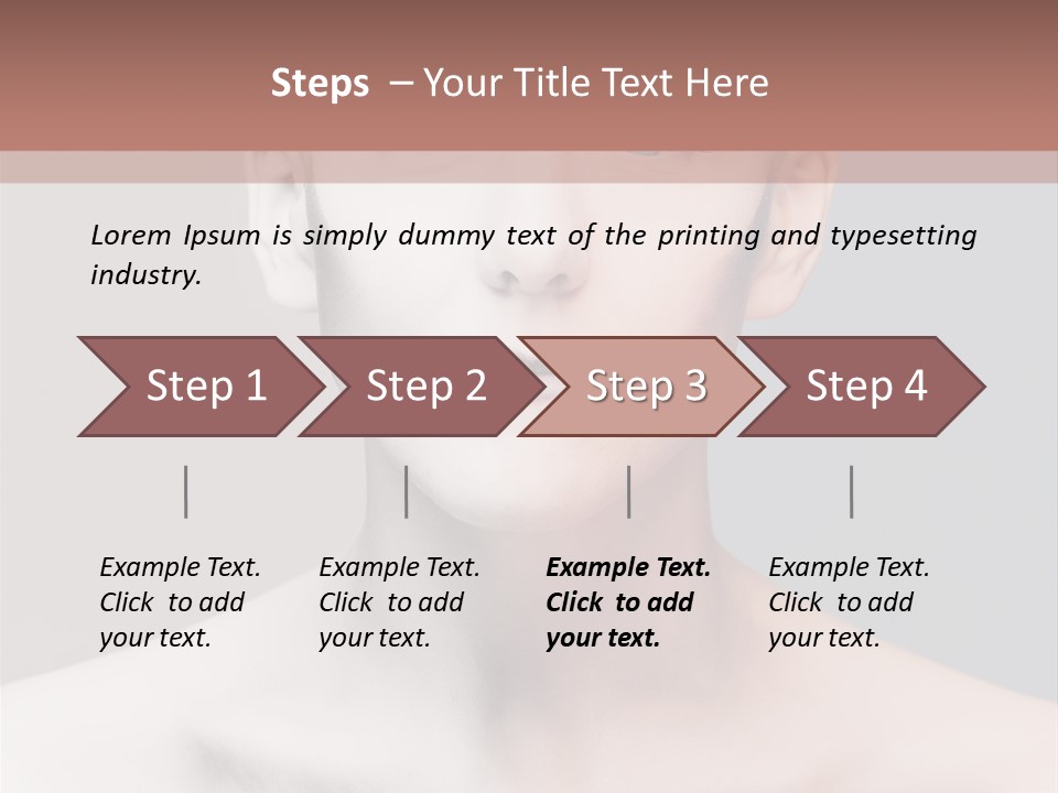 Beauty Girl Portrait PowerPoint Template