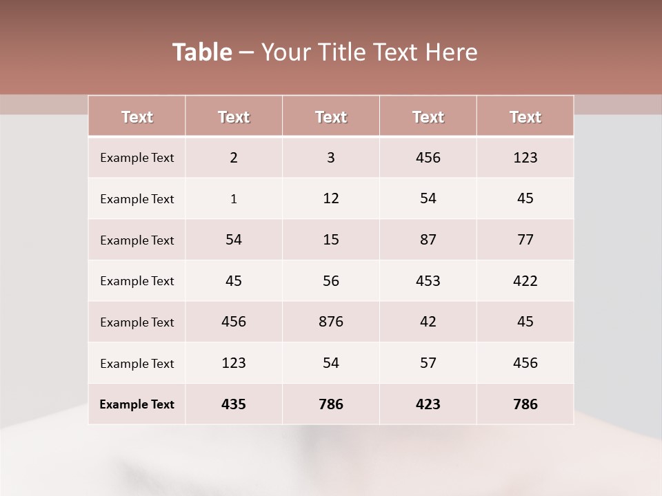 Beauty Girl Portrait PowerPoint Template