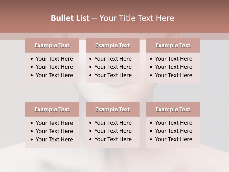 Beauty Girl Portrait PowerPoint Template