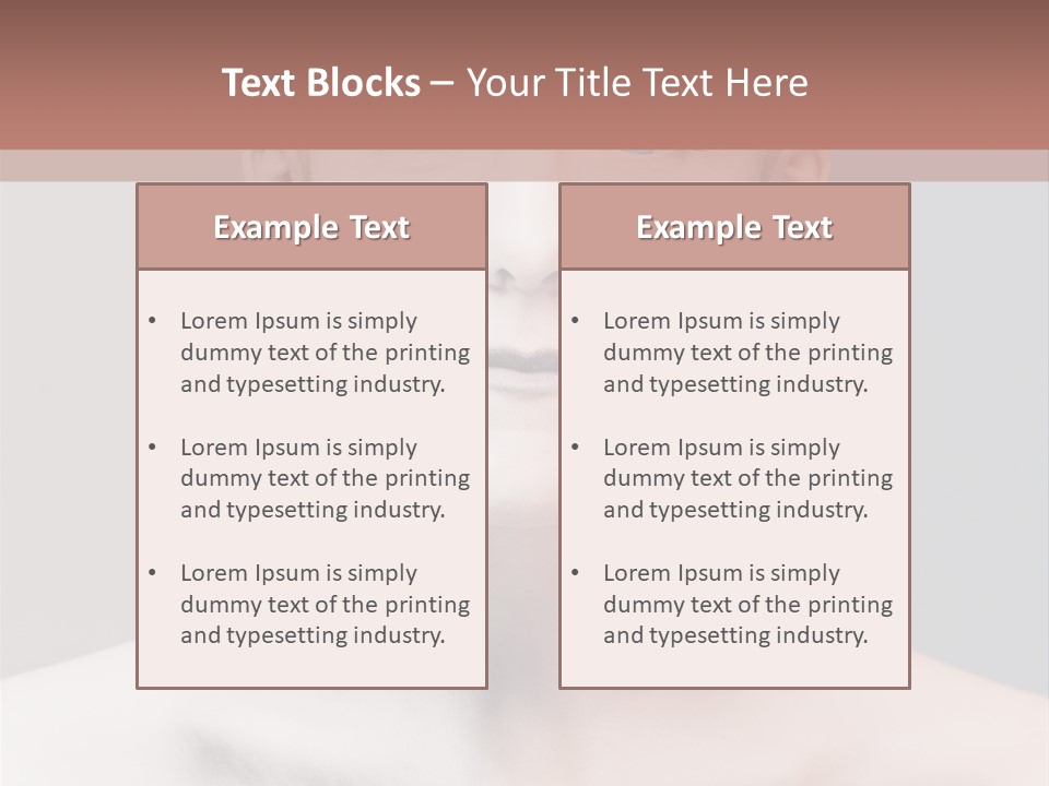 Beauty Girl Portrait PowerPoint Template