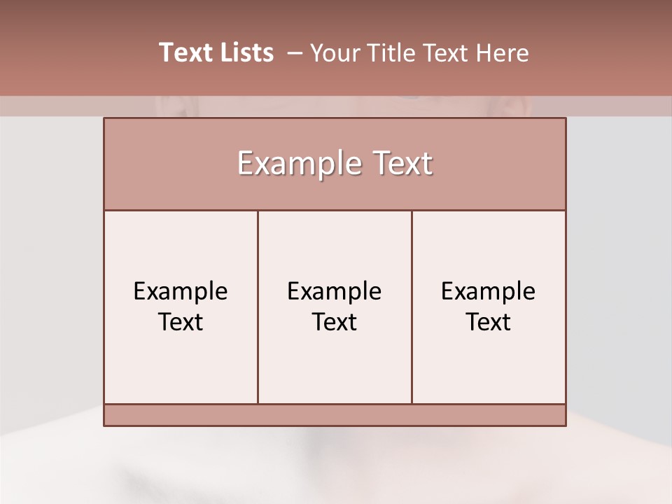 Beauty Girl Portrait PowerPoint Template