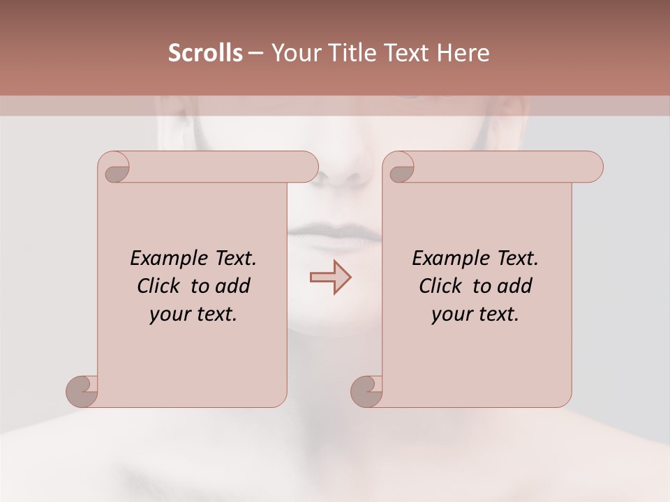 Beauty Girl Portrait PowerPoint Template