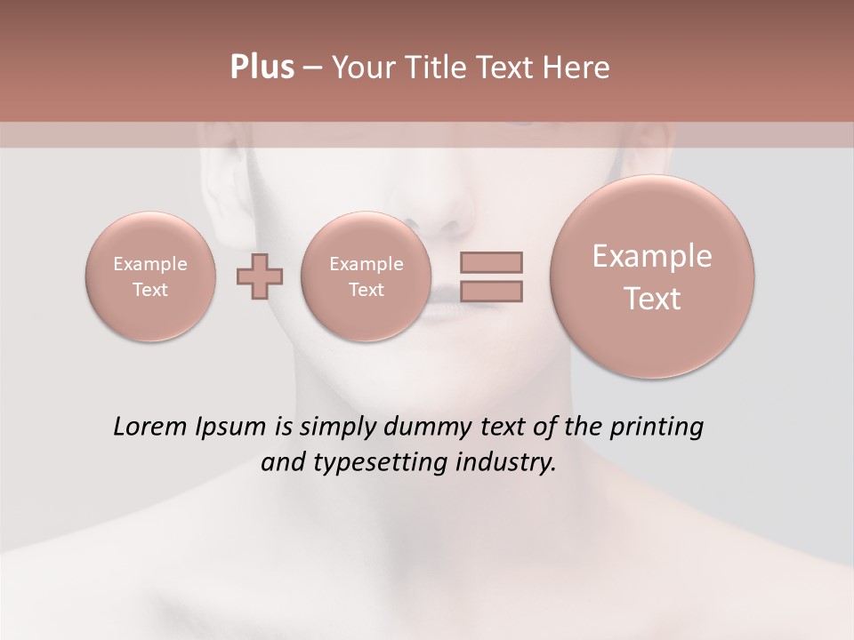 Beauty Girl Portrait PowerPoint Template