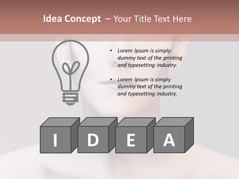 Beauty Girl Portrait PowerPoint Template