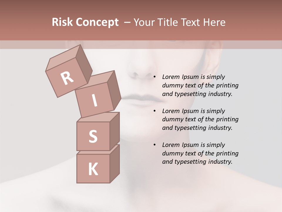 Beauty Girl Portrait PowerPoint Template