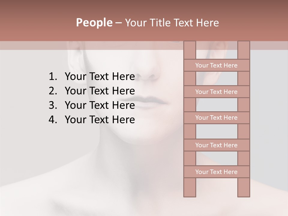 Beauty Girl Portrait PowerPoint Template