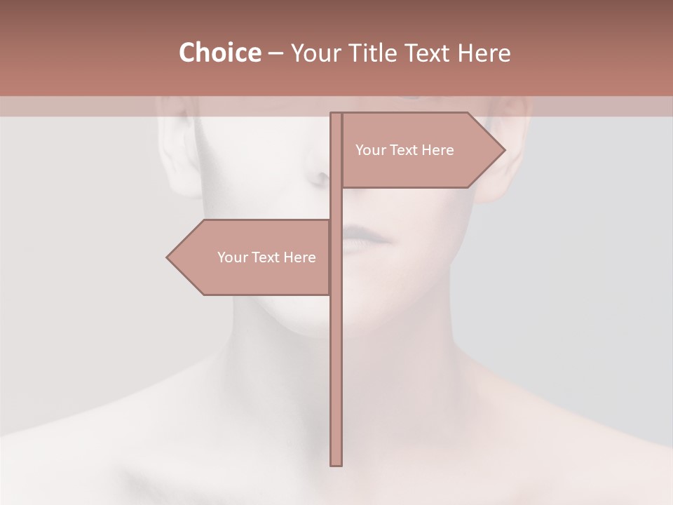 Beauty Girl Portrait PowerPoint Template