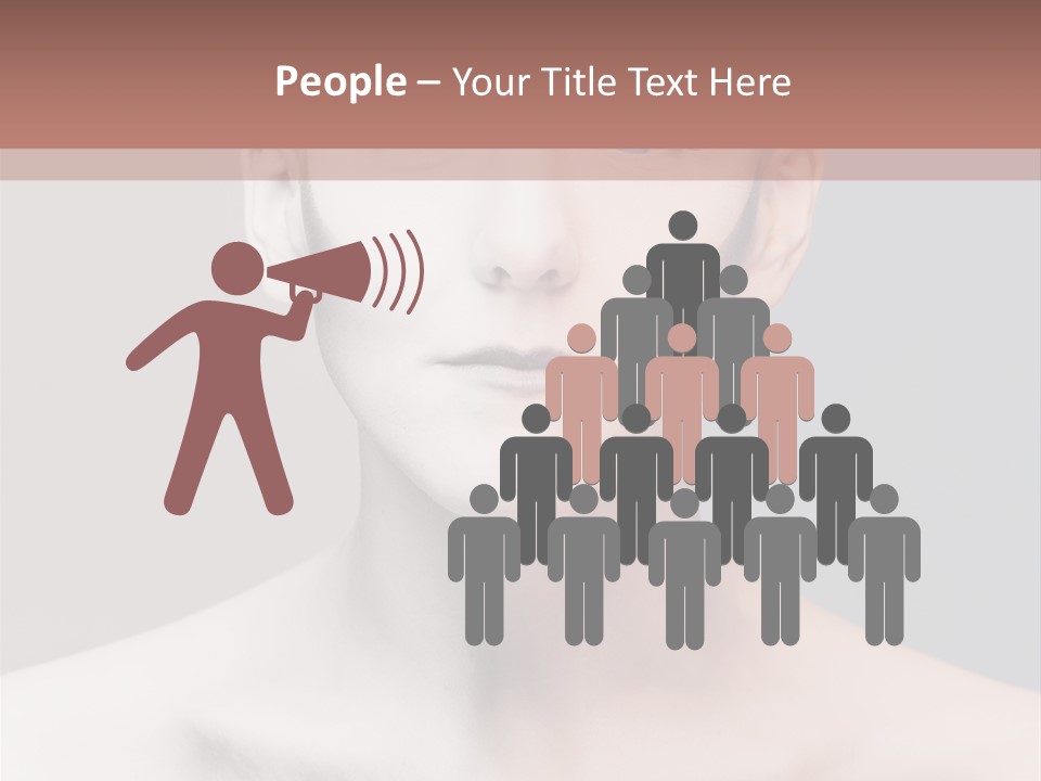 Beauty Girl Portrait PowerPoint Template