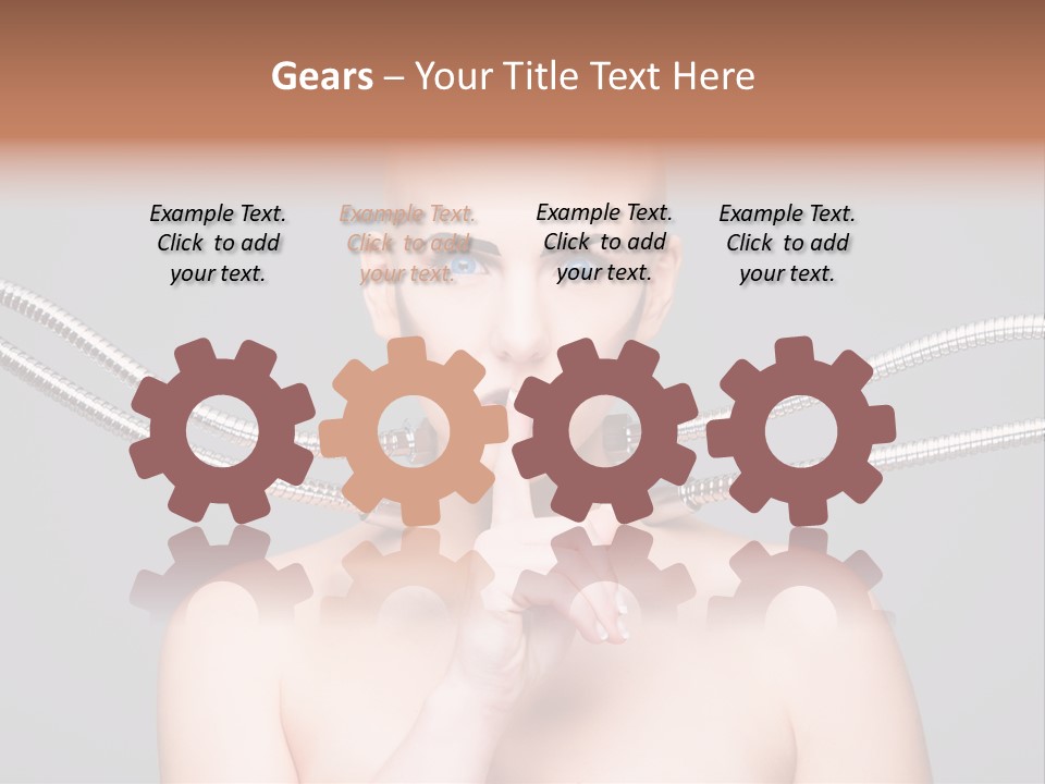 Model Modern Invention PowerPoint Template