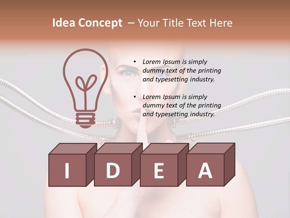Model Modern Invention PowerPoint Template