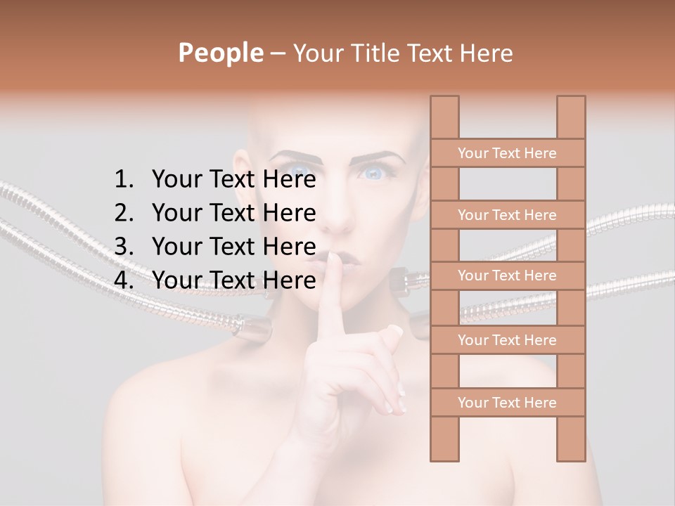Model Modern Invention PowerPoint Template