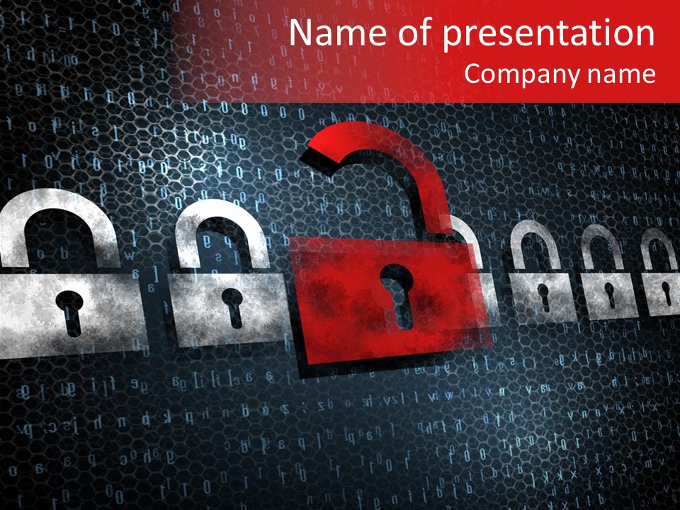 Security Secrecy Crime PowerPoint Template