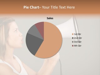 Portrait Speak Female PowerPoint Template