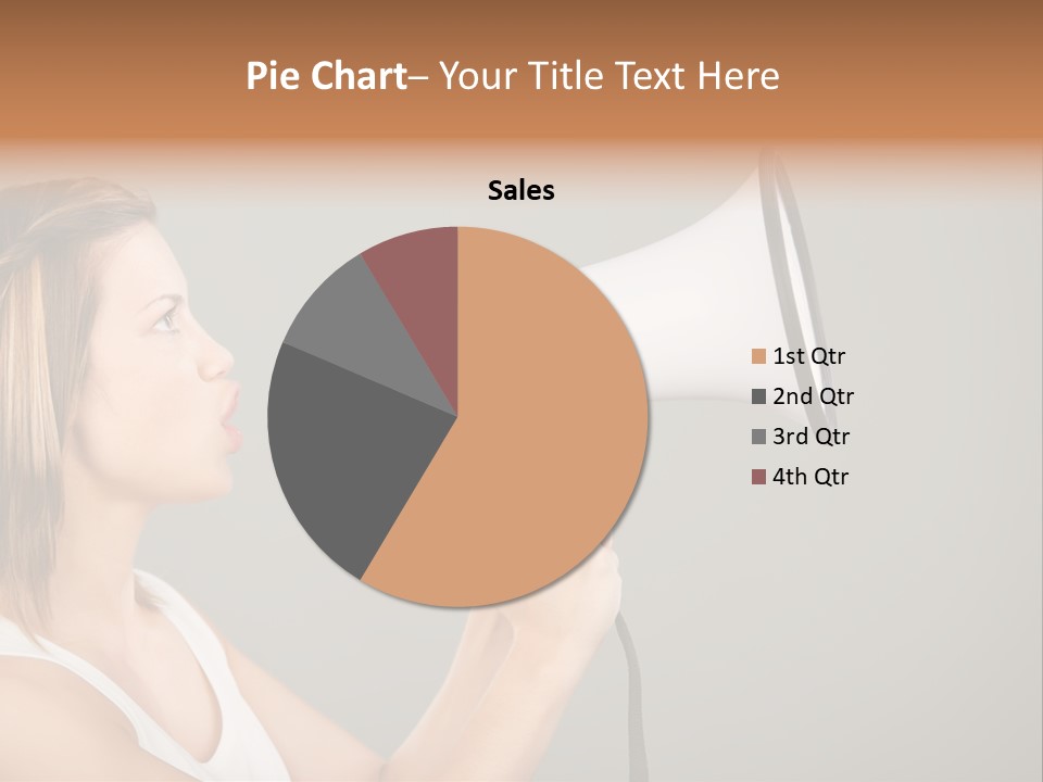 Portrait Speak Female PowerPoint Template