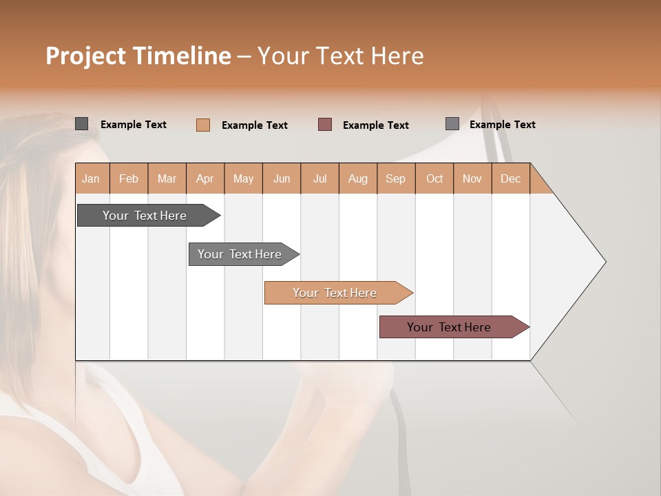 Portrait Speak Female PowerPoint Template