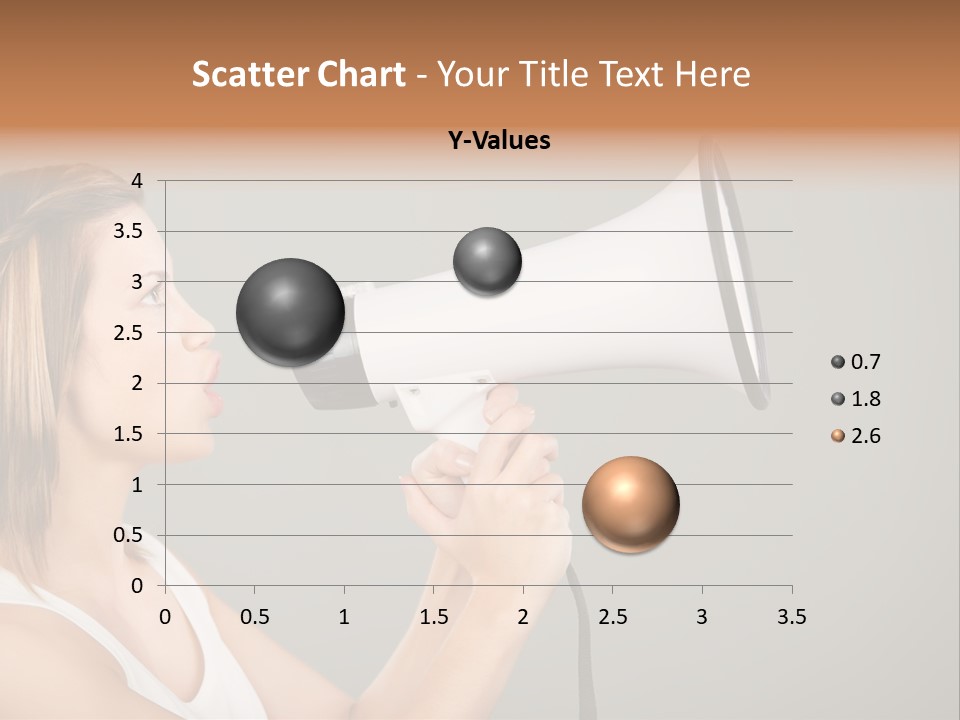 Portrait Speak Female PowerPoint Template