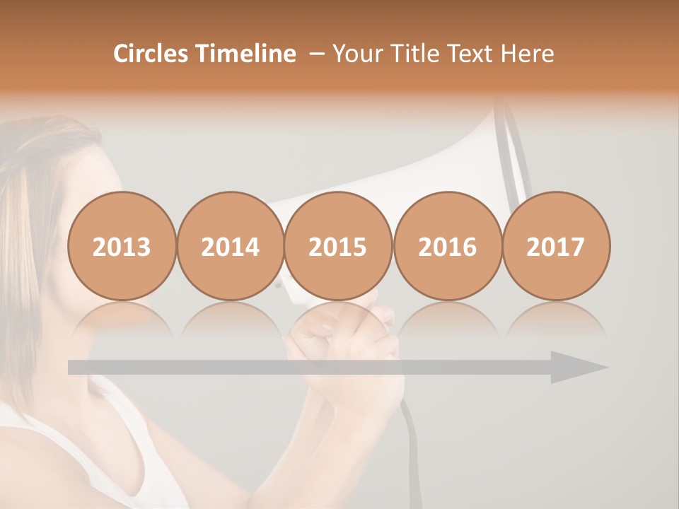 Portrait Speak Female PowerPoint Template