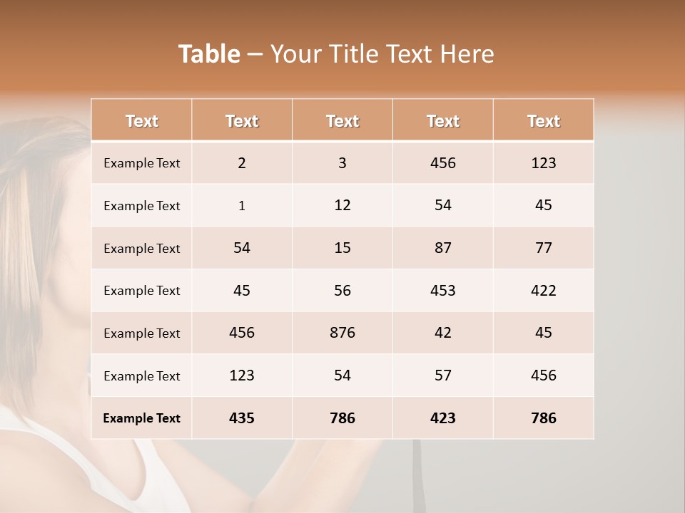 Portrait Speak Female PowerPoint Template