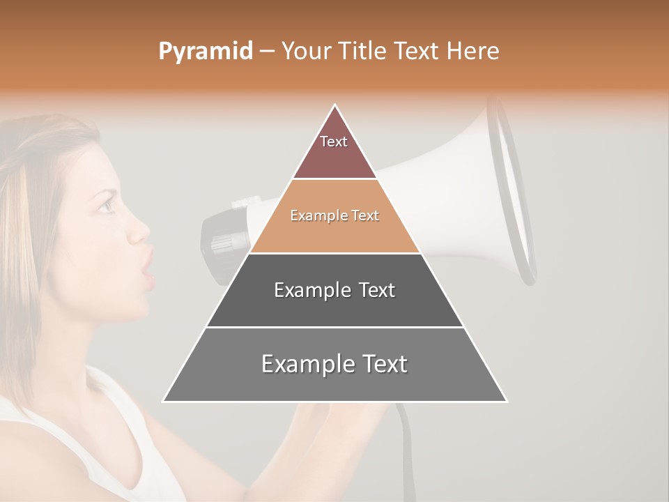 Portrait Speak Female PowerPoint Template