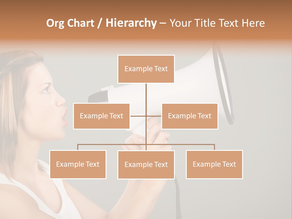 Portrait Speak Female PowerPoint Template