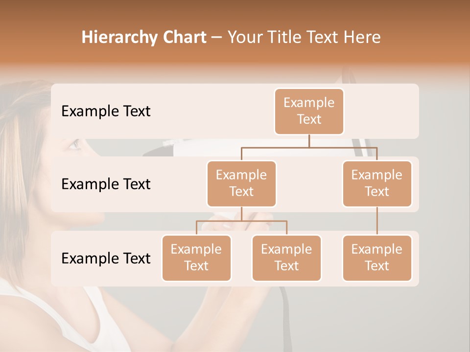 Portrait Speak Female PowerPoint Template