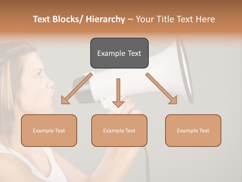 Portrait Speak Female PowerPoint Template