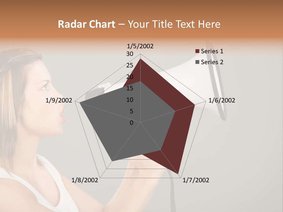 Portrait Speak Female PowerPoint Template