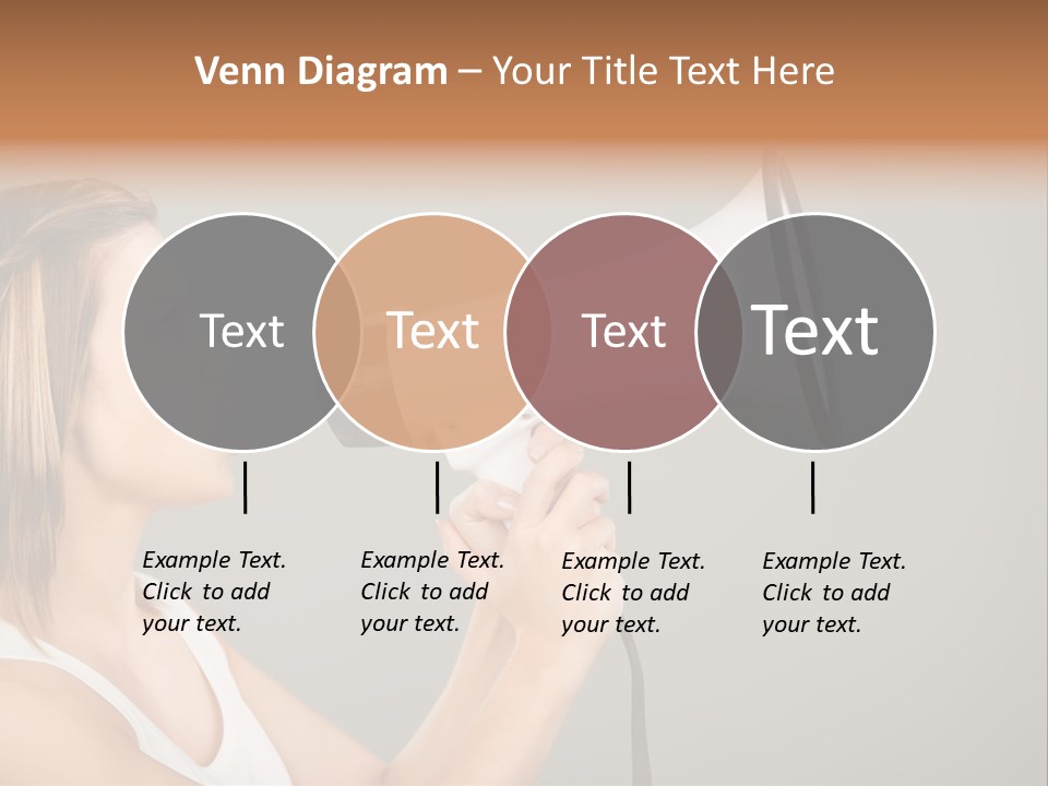 Portrait Speak Female PowerPoint Template