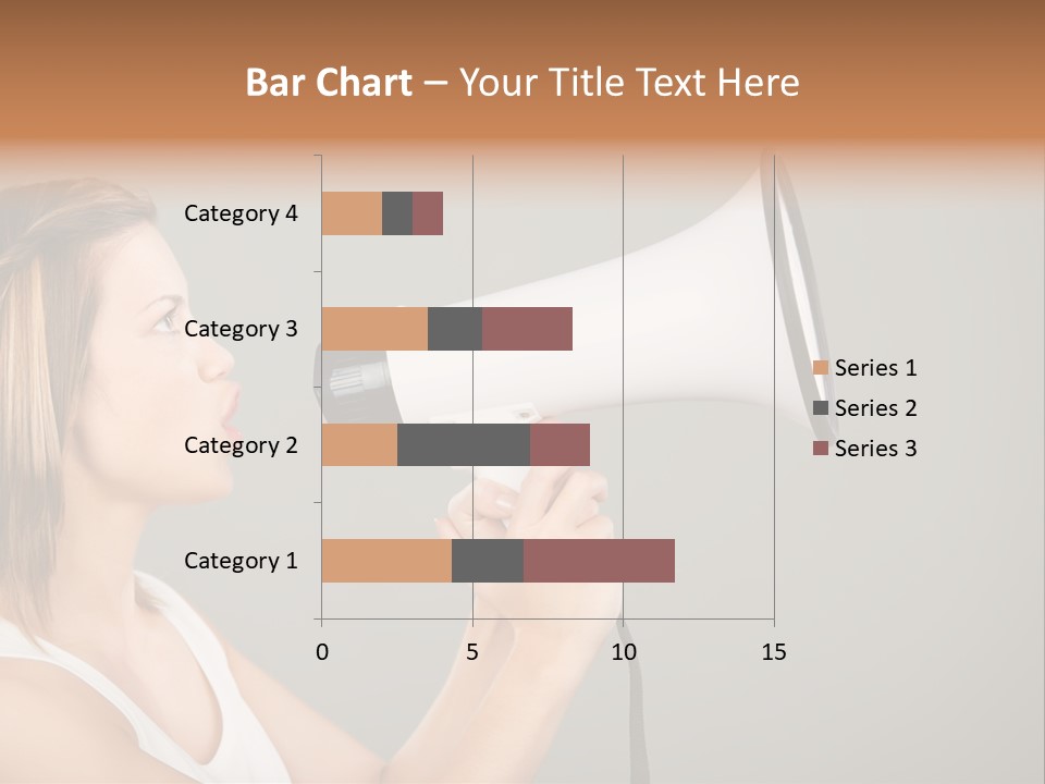 Portrait Speak Female PowerPoint Template