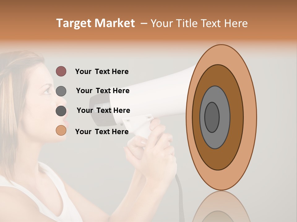 Portrait Speak Female PowerPoint Template