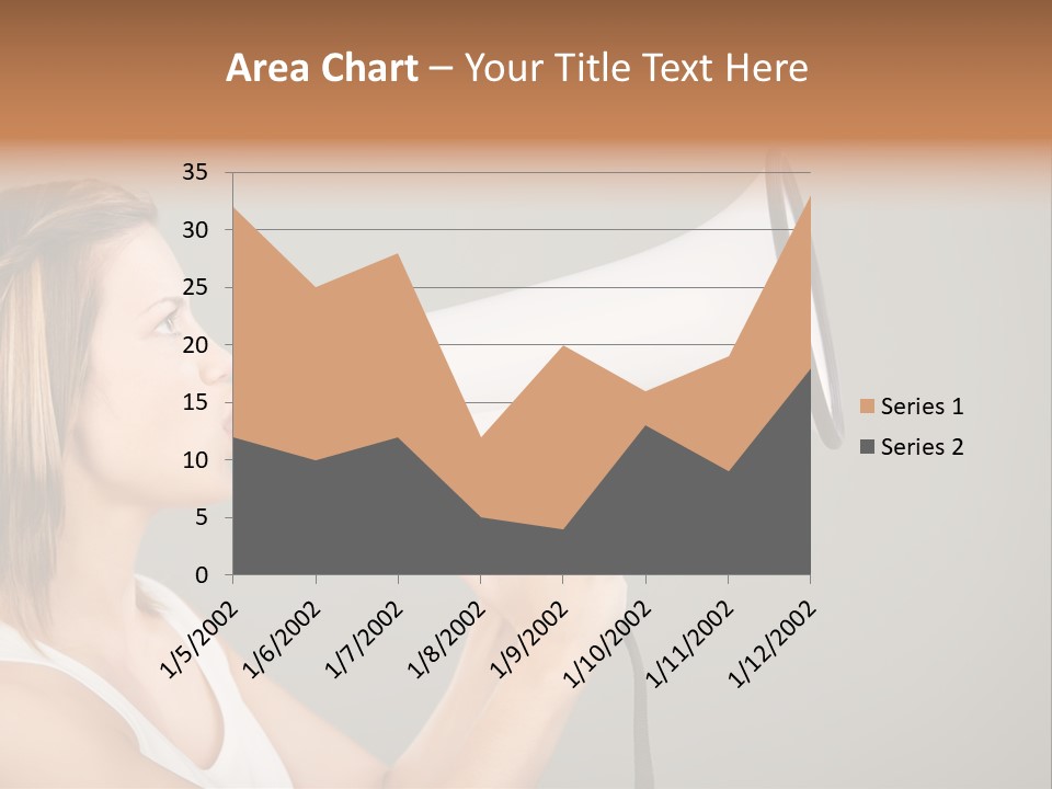 Portrait Speak Female PowerPoint Template