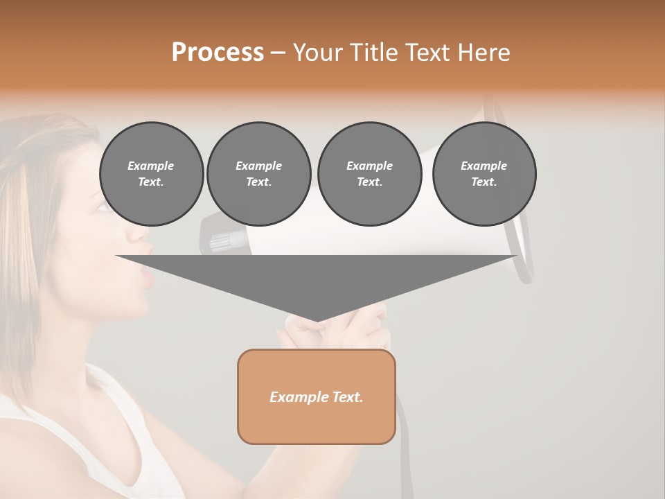 Portrait Speak Female PowerPoint Template