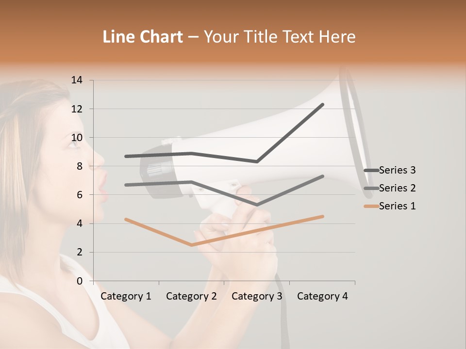 Portrait Speak Female PowerPoint Template
