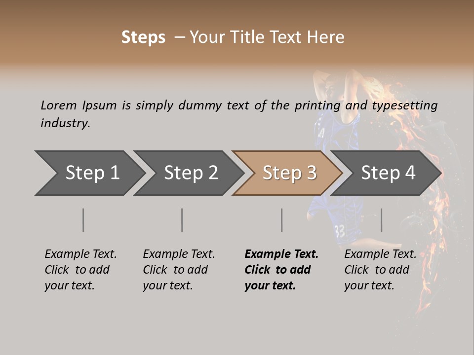 Competition Shot Athlete PowerPoint Template