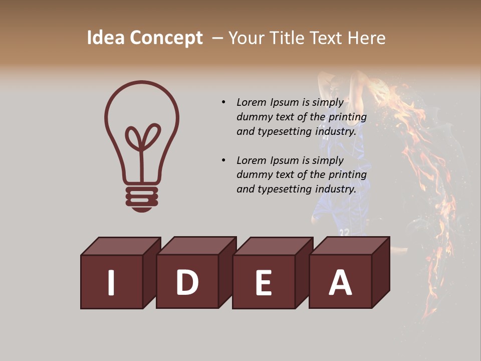 Competition Shot Athlete PowerPoint Template