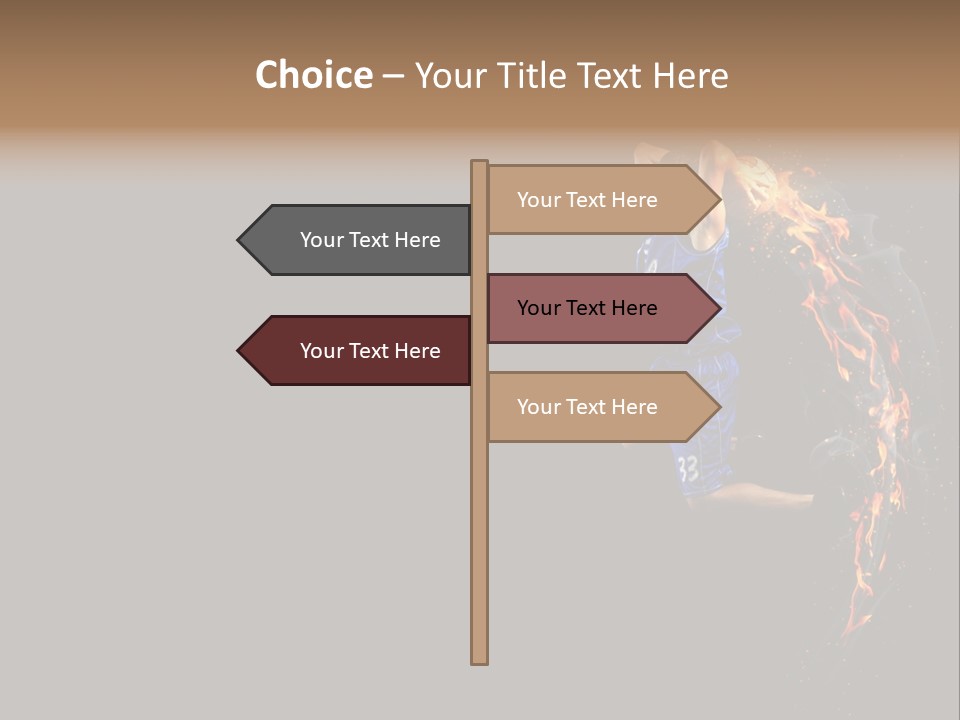 Competition Shot Athlete PowerPoint Template